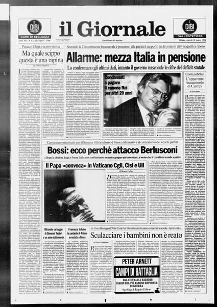 Il giornale : quotidiano del mattino